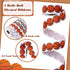 MTLEE 4 Rolls Basketball Football Baseball Sport Ribbon Brown White Wired Edge Ribbon Grosgrain Ribbon Polyester Burlap Ribbon for Party Wrapping ...