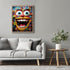Posterizer 1 pcs-smiling robotic friend made out of lego blocks-Abstract & Modern Art-Fantasy & Fiction Art-Gift for Art Lovers-Decor for Home & O...