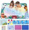 Water Doodle Mat Kids Water Painting Doodle Drawing Mat Toy Writing Mess Free Coloring Extra Large Magic Educational Toys for Boys Girls Age 2 3 4...
