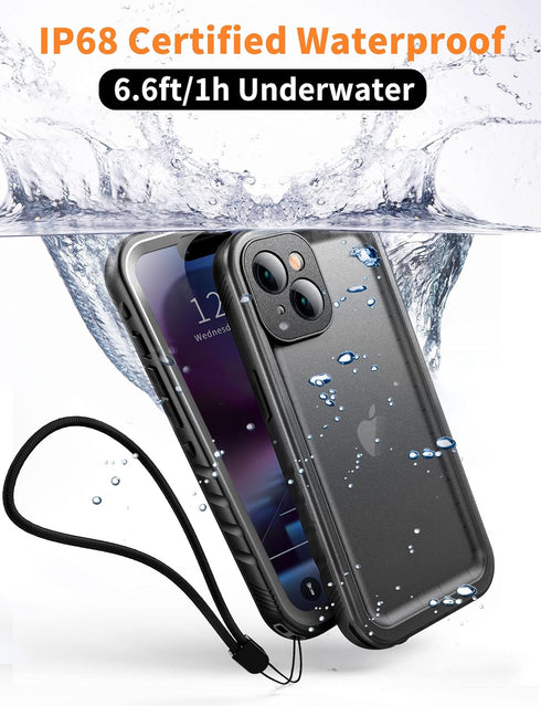 Cozycase Compatible with iPhone 13 Waterproof Case - Full Body Dustproof Shockproof Built-in Screen Protector Rugged Waterproof Case for iPhone 13...