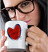 3dRose (mug_28987_4) Get Well Soon Heart - Two Tone Black Mug, 11oz...
