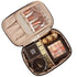NISHEL Travel Makeup Bag Women, Cosmetic Organizer Case, Portable Travel Essentials Case for Travel-Size Accessories Bottles, Brushes, and Skin Ca...