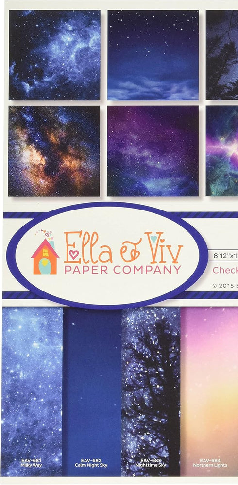 Ella & Viv by Reminisce EAV-793 Galaxy Scrapbook Collection Kit...