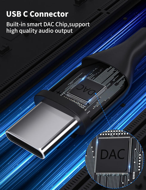 ACAGET USB C to 3.5mm Audio Adapter, 3 Pack USB Type C to AUX Dongle Cable 3.5mm Headphone Jack Converter for Samsung Galaxy S24 Ultra S23 S22 S21...