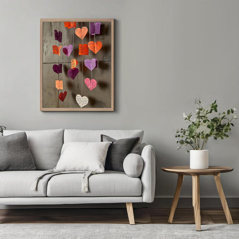 Posterizer 1 pcs-Valentine's day inspired heart shaped cute craft poster -2-Romantic Art-Holiday Poster Collection-Gift for Couples boyfriend girl...