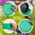 Gardening Sand Soil Compost Sifter,4 Pack Rock Garden Sieve Soil Sifter, Round Plastic Soil Sifting Pan Sand Sifter Set for Home Plant Gardening S...