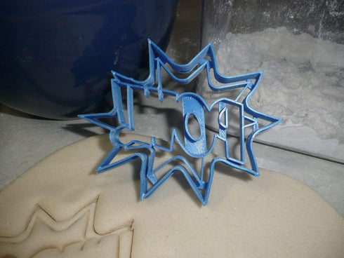 POW SIGN QUOTE SUPERHERO SUPER HERO COMIC BOOK COOKIE CUTTER MADE IN USA PR3196...