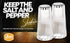 YBM Home Salt and Pepper Shakers Acrylic with Stainless Steel Lid, 1.5oz Clear Spice Herb Dispenser for Dining Table and Farmhouse Decoration, 123...