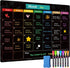 MaxGear Monthly Black Magnetic Calendar for Refrigerator, 16" X 12" Fridge Calendar Chalkboard, Magnetic Dry Erase Calendar White Board Planning B...