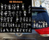 TOTOMO 48 Stick Figure My Family Car Stickers with Pet Dog Cat Fish Rabbit Bird Family Car Decal Sticker for Windows Bumper...