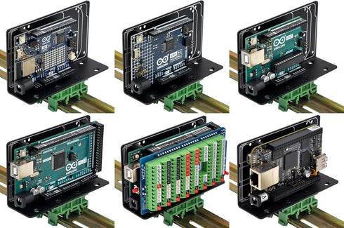 DIN Rail Mount Bracket for Raspberry Pi 1A+ 1B+ 2B 3B 3B+ 4B Zero, UNO Mega-2560 BeagleBone Black...