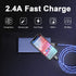 iPhone Charger Cable, MFi Certified 6ft LED Light Up Visible Lightning Charger Charging Cord Compatible with iPhone12 Plus/XS/XR/X /8 Plus / 8/7 P...