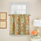 Waverly Spring Bling Modern Farmhouse Floral Rod Pocket Tier Pair for Kitchen and Bathroom, Double Panel, 52" x 36", Vapor...