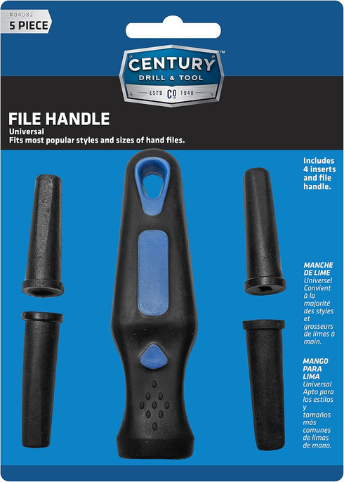 Century Drill & Tool 4082 Universal File Handle Set...