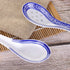 VanEnjoy Set of 4 Chinese/Japanese Ceramic Soup Spoons, Tradition Blue and White Ceramic Spoon Suitable for Soup...