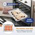 Joyfair Toaster Oven Baking Pan with Rack, 9”x 7” Stainless Steel Small Baking Tray and Cooling Rack Set, Great for Cookies/Bacon/Steaks, Non Stic...