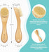 BFWood Laundry Stain Brush, Natural Soft Boar Bristle for Scrubbing Out Tough Stains on Delicate Fabrics, Knits, Cotton, Linens, No Damage...