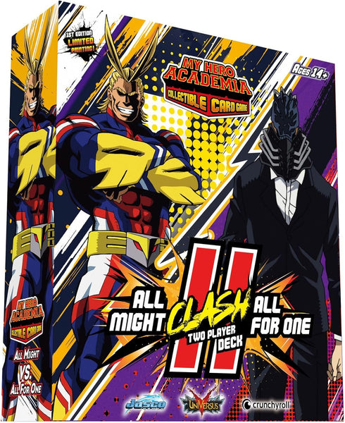 Jasco Games My Hero Academia Collectible Card Game All Might Vs. All for One Two Player Clash Decks | Trading Card Game for Adults and Teens | Age...