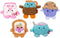 4.5-inch BreakfastBumz Plush 5-Pack - Blueberry Muffin Melissa, Coffee Colton, Toast with Rainbow Jam Timothy, Cereal Cyrus, and Strawberry Milk S...