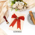3 Rolls Rust Red Handmade Chiffon Ribbon,1.5" x 21Yd Frayed Fringe Silk Ribbons (3 Rolls *7Yd) for Gifts Wrapping, Wedding Invitations, Bridal Bou...