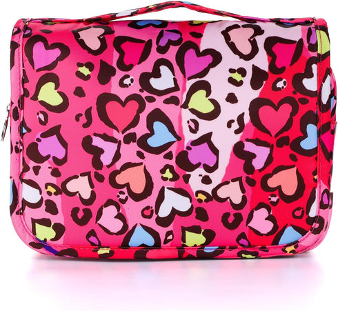 Kids Hanging Toiletry Bag for Girls, Travel Toiletry Bag for Little Young Girls Cosmetic Makeup Waterproof Wash Bag Toddler Traveling Toiletries, ...