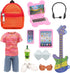 11 PCS Doll Travel Playset for Boy Doll 1 Outfit 1 Backpack 1 Guitar 1 Laptop 1 Cellphone 1 Pad 1 Sunglasses 1 Headset 3 Accessories for 12 Inch B...
