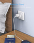 BESTEK Europe Travel Plug Adapter, Grounded Universal Type E/F Plug Adapter EU to US Adapter - Ultra Compact for Most of Europe, Asia Countries an...