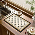 GYORI Double-Sided Non-Slip Draining Mat with Imitation Tile Print for Coffee Machines and Countertops...