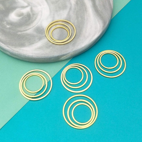 70pcs Earrings Beading Hoop for Jewelry Making, Earrings Findings Hoops Earring Circle Accessories Open Bezel Pendant Frame for DIY Craft,Earring ...