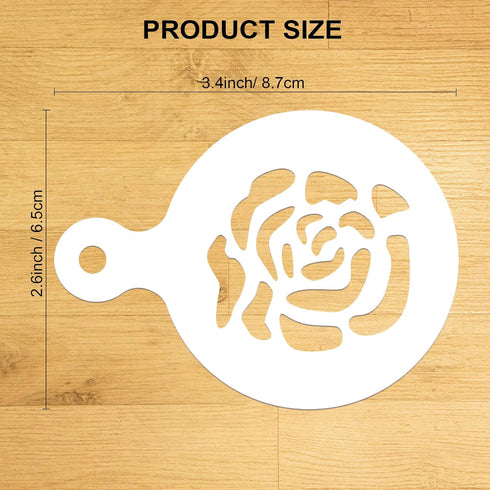 Konsait 20Pack Valentine's Day Cake Stencil Templates Decoration, Reusable Valentine Day Cake Cookies Baking Painting Mold Tools, for Decorating D...