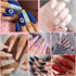Jewelry Adhesive Glue with Flat Back Rhinestones kit, 6 Sizes 2500Pcs Clear ab clear No Hotfix Rhinestones for Nail Art Craft with Bow Tweezers an...