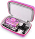 Ourlife Kids Camera Bag Hard Travel Case Protective Case for Digital Camera Kids Action Camera Accessories Case for Toddler Cameras, Memory Card a...