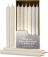 Hyoola 10 Inch Dinner Candles - 12 Pack - Wool White Tall Unscented Rustic Long Burning Candle Sticks...