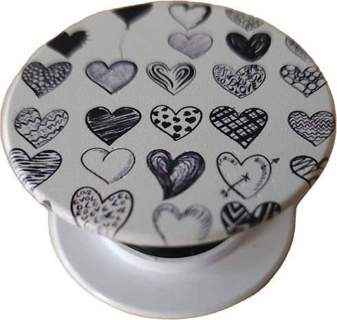 Printing Heart Phone Grip Holder & Phone Stand for Phones and Tablets...