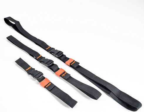 GEAR AID Utility Straps with Side-Release Buckle, Secure and Compress Camping, Biking, Hunting, Boating Gear, Multiple Sizes 1" x 40"...