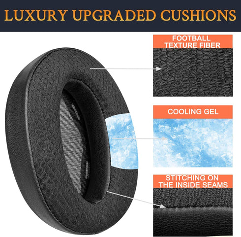 SOULWIT Cooling Gel Replacement Earpads for Sony WH-H910N H910 h.Ear on 3 Wireless Noise-Canceling Headphones, Ear Pads Cushions with Noise Isolat...