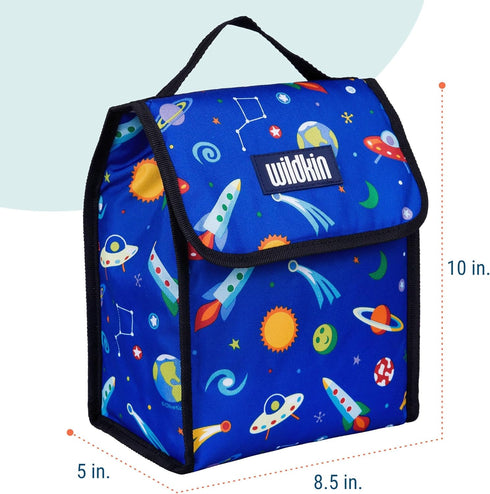 Wildkin Kids Insulated Lunch Bag – Reusable, Ideal for Hot/Cold Snacks, School & Travel - Out of this World...