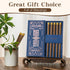 Chopsticks Reusable, Wooden Lucky Chopsticks Non-Slip, Chop Sticks Dishwasher Safe, Chinese Round Cooking Chopsticks for Sushi, Pasta, Asian Cuisi...