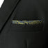 S&W SHLAX&WING Tie Sets for Men Silk Grooms Neckties Gold Floral Blue Matching Pocket Square Only...
