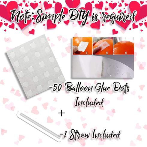 Anniversary Birthday Or Valentines Day Balloons Kit | Cupid + Red Hearts + LOVE Letter Mylar Foil Decorations Set...