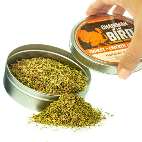 Chairman of the Bird Gourmet Turkey Rub Seasoning – Citrus-Herb Spice Blend – Orange, Cranberry, Rosemary, Sage – Roast, Grill, Smoke – Natural, G...