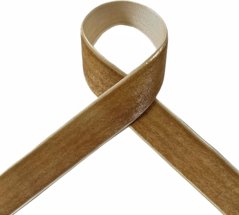 Vintage Khaki Velvet Ribbon, 1 Inch X 25Yd...