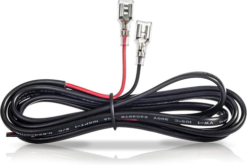 12V Lead Acid Battery Connector Cable, 5 Feet, with 0.250" Quick Connect/Disconnect F2 Type Terminals & Clear Inserts, Sealed Lead Acid Battery Co...