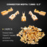 Twidec/100PCS 7.8mm Female Spade Connector Quick Splice Crimp Terminals Non Insulated Wire Connector for Electrical Wiring Relay Car Audio Speaker...