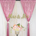 DUOBAO Sequin Backdrop 2FTx7FT Pink Gold Glitter Backdrop Curtain Fuchsia Pink Sequence Back Drop Photography Backdrop for Wedding Birthday Baby S...