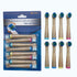 Biodegradable Replacement Toothbrush Heads Compatible Compatible with Oral-b Braun - 8 Eco Friendly Soft Electric Brush Heads for Sensitive Teeth...