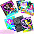 BAOXUE Scratch Art for Kids, Mermaids Black Rainbow Scratch Paper Set-Arts and Crafts & Supplies, DIY Activity & Party Games, Mermaid Toys Gifts f...