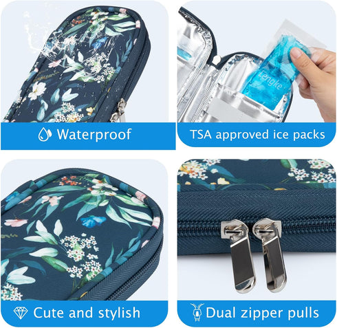 YOUSHARES Insulin Cooler Travel Case - Diabetic Cooler Travel Case Portable Refrigerated Medicine Travel Case for Insulin Pen and Medication Diabe...