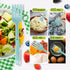 10 in 1 Silicone Flexible Fork 11 Inch Cooking Tools and Utensils Heat Resistant Cooking Fork Dishwasher, Mixes Ingredients, Mashes Food, Whisks E...