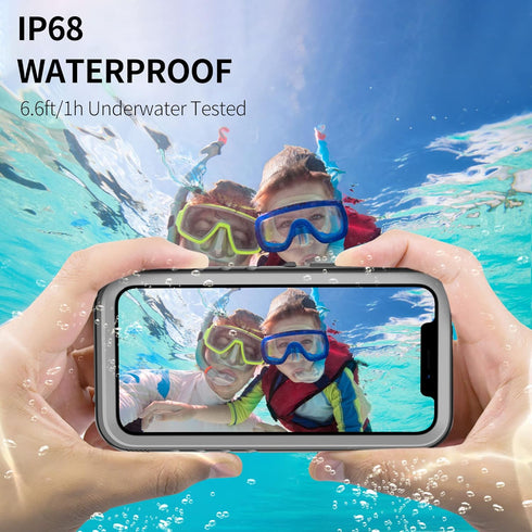 SPORTLINK Compatible with iPhone 12 Pro Waterproof Case - Full Body Shockproof Dustproof Phone Screen Protector Rugged Waterproof Case for iPhone ...
